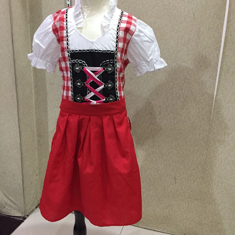 Хэллоуин дети девочки Немецкий Октоберфест Dirndl девушка официантка Детский