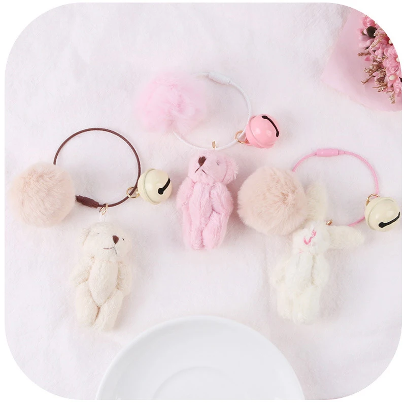 Миниатюрный медведь кролик брелок плюшевая игрушка новинка 2020 милый аниме кукла