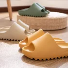 Женские плотные летние тапочки VIP 2021 для пар, домашняя однотонная Закрытая обувь для купания