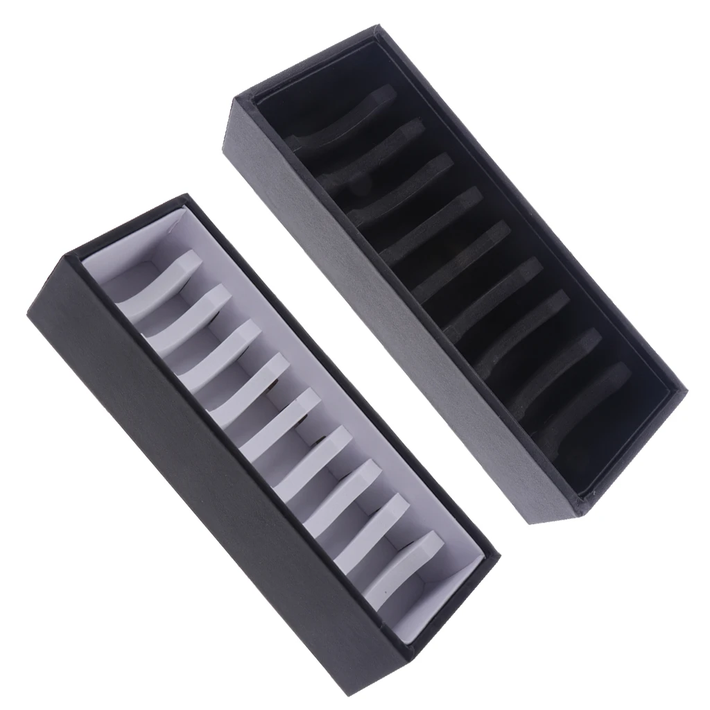 

PVC Cardboard Jewelry Tray Showcase Display Organizer 24x9x5cm 10 Slots