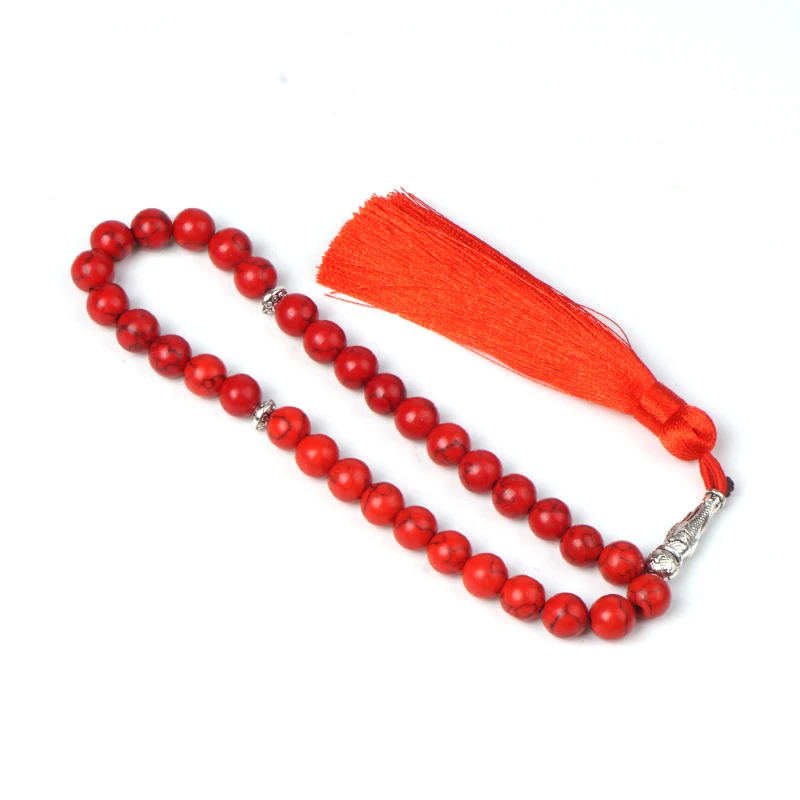 Красочные бирюзовые бусины бриллианты Аллах 33 шт. 10 мм бриллианты|Гибкие и