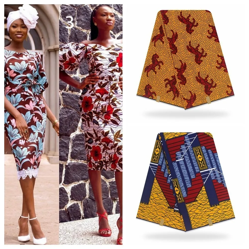 Лучшее качество настоящий воск африканская ткань с принтом Анкары 100% хлопок