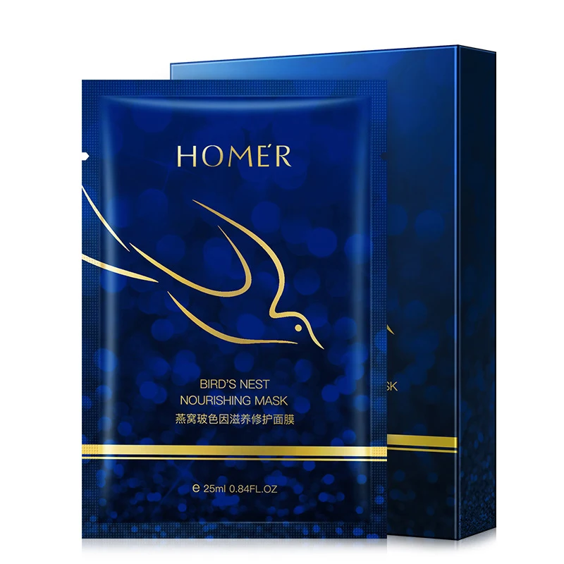 

5 штук коробка посылка Птичье гнездо питательная восстанавливающая маска Увлажняющий красивые прозрачные Восстанавливающий