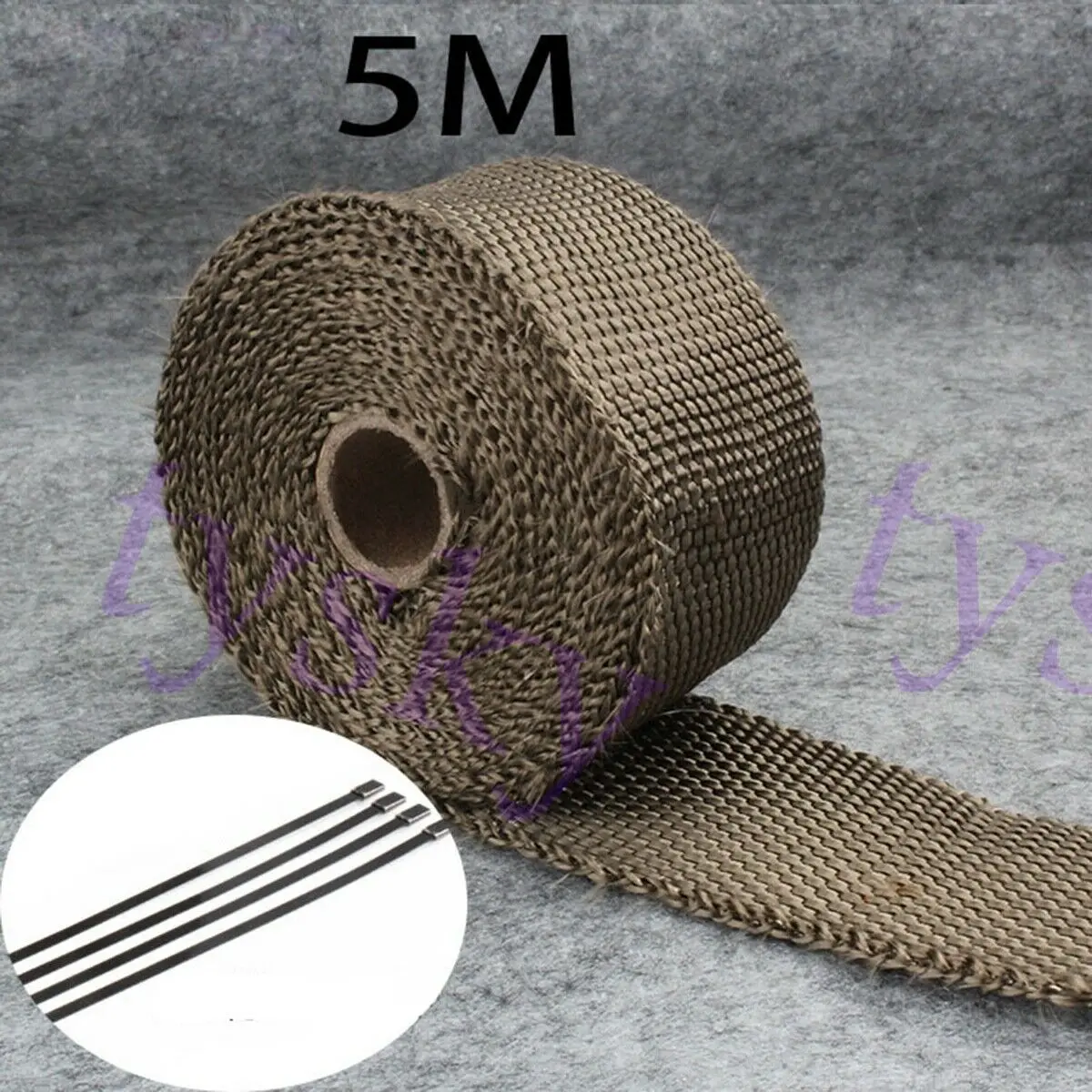 5 м изоляция выхлопных труб клейкая лента для огнестойкая ткань Тепловая