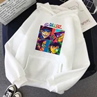 Худи Gorillaz с принтом музыкальной группы, уличная одежда для мужчин и женщин, толстовки большого размера, толстовка в стиле хип-хоп, спортивные костюмы в стиле Харадзюку, одежда