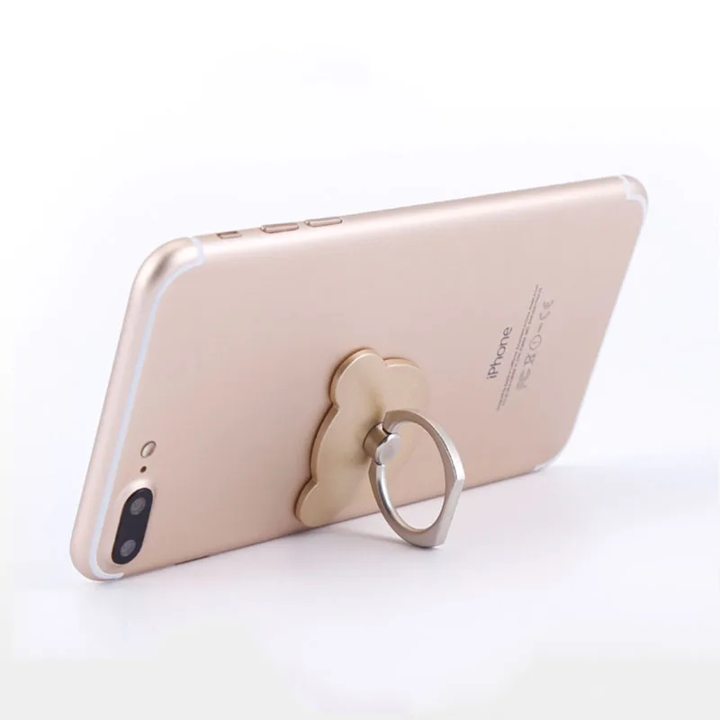 Портативный палец кольцо держатель мультфильм Медведь гибкий смартфон