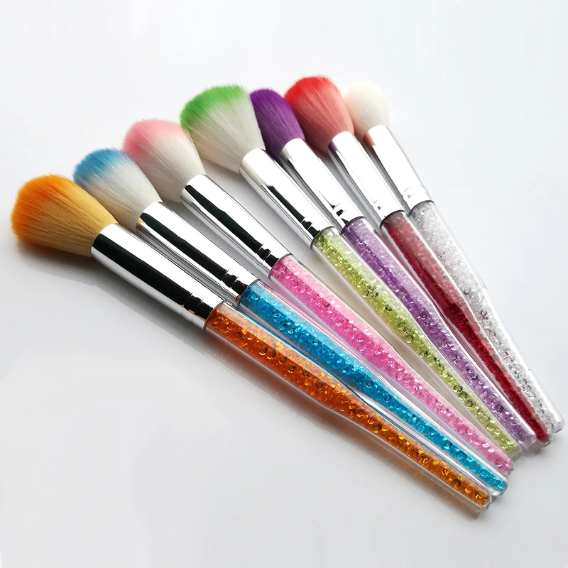 Щетка для пыли ногтей LK14 10 типов щетки пудры легкого скольжения радужная