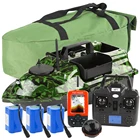 500 м рыболовная приманка лодка GPS позиционирование круиз-контроль батарея 12000 мАч 3 хоппера RC игрушечная лодка, GPS сонар рыболовные устройства, сумка