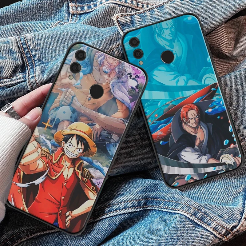

Japan Anime One Pieces Luffy Zoro Phone Case For Huawei Honor 7X 8X 8C 9 V9 9X 10 V10 10 Lite V20 30 Lite Soft TPU Cover Coque