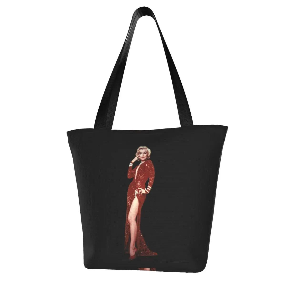 Marilyn Monroe Shopping Bag Aesthetic Cloth Outdoor Handbag Female Fashion Bags