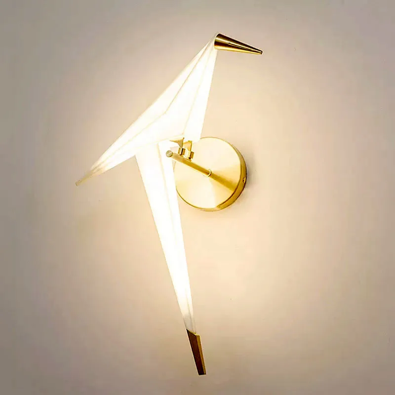 

Настенный светильник NordicNew Bionic с изображением птиц, прикроватный светодиодный светильник, простой домашний декор, бра для гостиной, лестниц...