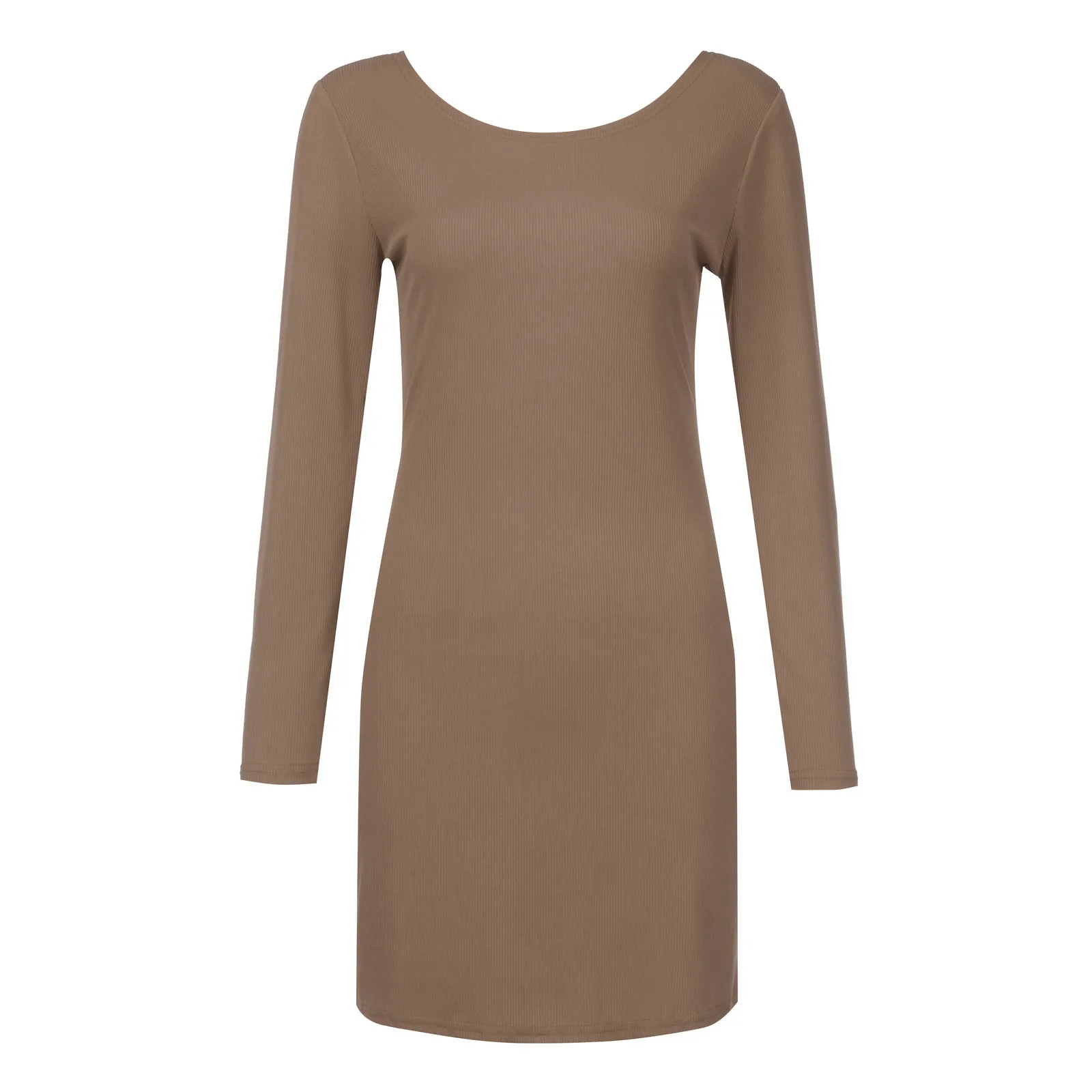 Женское мини платье 2021 Новые Модные Элегантные повседневные однотонные Цвет с О