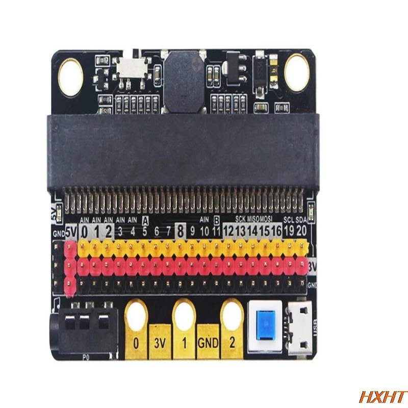 Плата расширения Microbit IO BIT V2.0 micro:bit горизонтальная плата адаптера начального