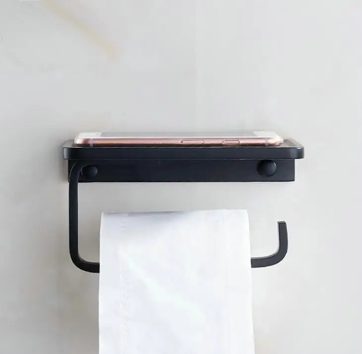 Черная Вешалка для бумажных полотенец крючок вешалка туалетной бумаги от