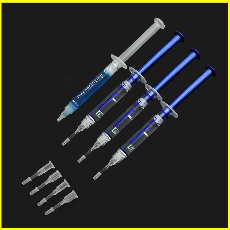 Professional Teeth Whitening Kit 4 Gel 2 Strips 1 LED White Tooth Bleach Blanchiment Dent Tanden Bleken Blanqueador Dental Care | Красота и