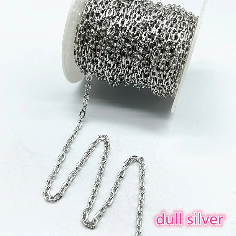 

NEW 2yards Golded/silvered/Bronze Plated Aluminum Chain for Jewelry Making Findings DIY Necklace Chains Materials Handmade