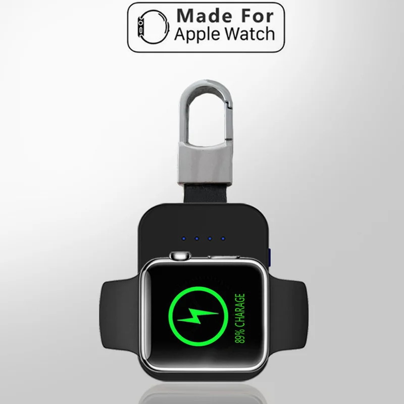 Qi Беспроводное зарядное устройство для i Watch 2 3 4 950mah power Bank Apple внешний аккумулятор