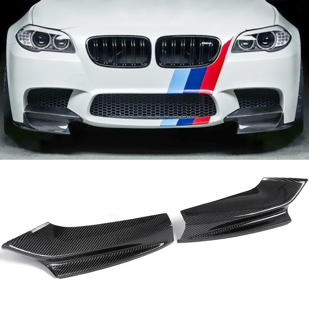 Передний бампер из углеродного волокна нижние разветвители спойлер для BMW F10 F11 M5 5