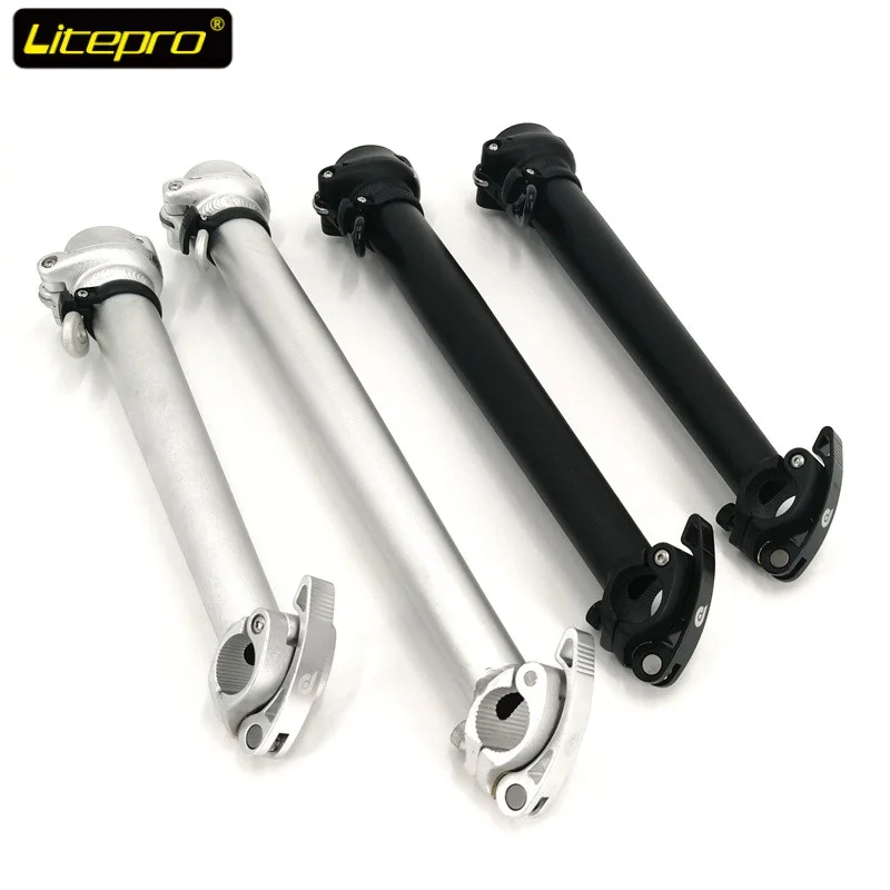 

Litepro Folding Bike Stem 31cm 33cm 37cm 40cm 42cm Left Fold Aluminum Alloy Quick Release Stem Black Silver