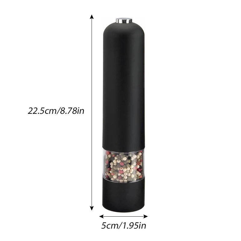 

Automatic Salt Pepper Grinder Set Plastic Electric spice grinder Adjustable Thickness Kitchen Tools Grinding Cooking Barbecue