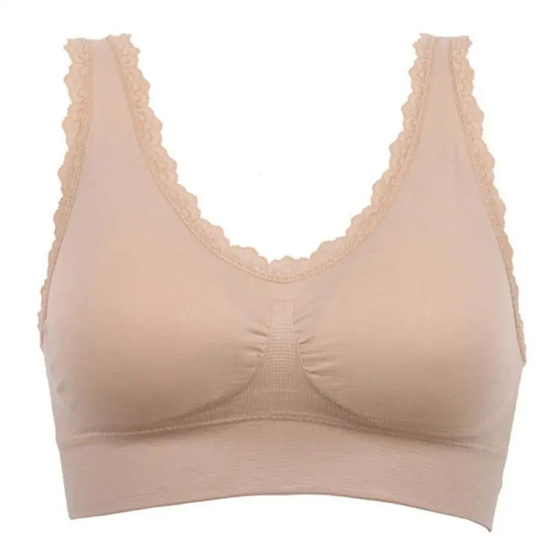 

No Steel Ring Vest Style Sports Yoga Bra Micro Gathering Ladies Underwear Zero Binding Lace Seamless Underwear
