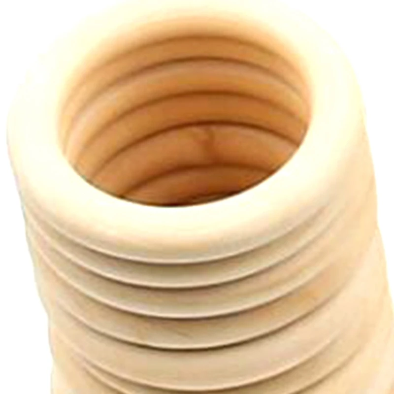 

Wooden Rings for Crafts,5 Different Sizes Solid Wood Rings for Macrame, DIY Wood Ornaments and Connectors Jewelry Making