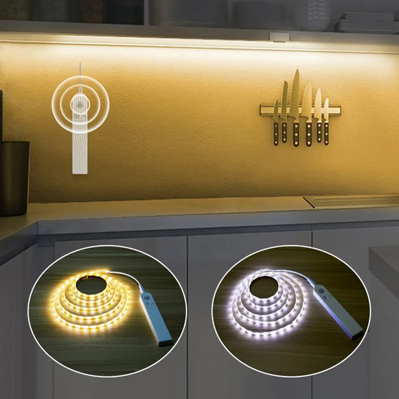 Pir светильник с датчиком движения/USB светодиодный ночник 5 в постоянного тока 1 м 2 3