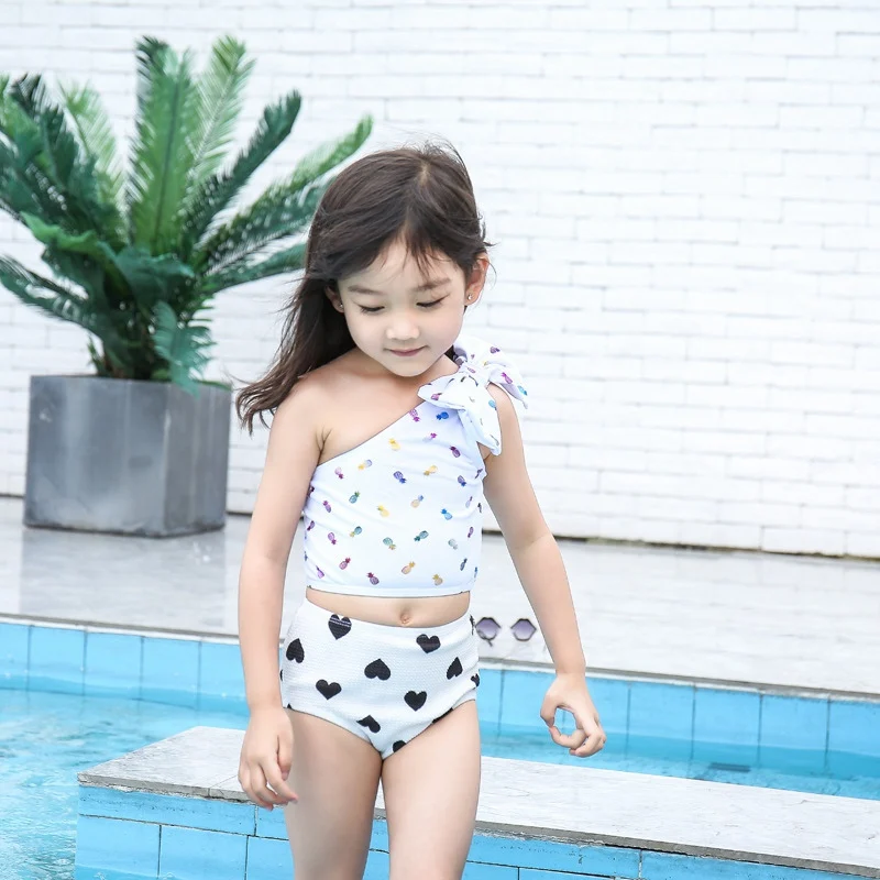 Swimable Girls Bathing Suit Kids Swimwear For Sunscreen 2pcs Girl Bikini Wet-suit Surfing Swimsuit Baby | Спорт и развлечения