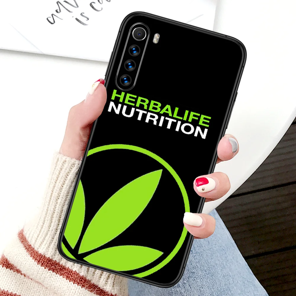 

Herbalife green Brand Phone Case For Xiaomi Redmi Note 7 8 8T 9 9S 4X 7 7A 9A K30 Pro Ultra black Prime Soft Hoesjes Silicone