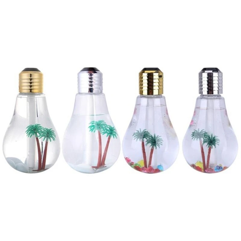 

Colorful Light Bulb Humidifier Air Ultrasonic USB 400ML Mist Maker