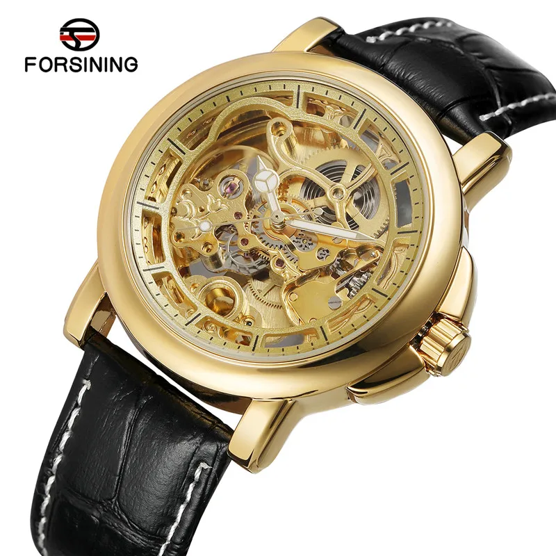 FORSINING мужские наручные часы автоматический механический военный армейский Спорт