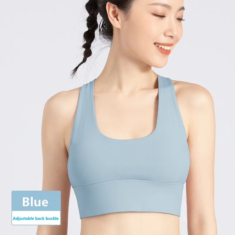 

Push Up Sports Bra For Women Gym Clothing Fitness Yoga Bra Adjustable Shockproof Cross Straps Underwear Sportswear Workout Tops