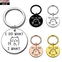 personalized keychain funny cat pet memorial cat lovers gift for boys girls kids birthday christmas key ring gifts car keychain