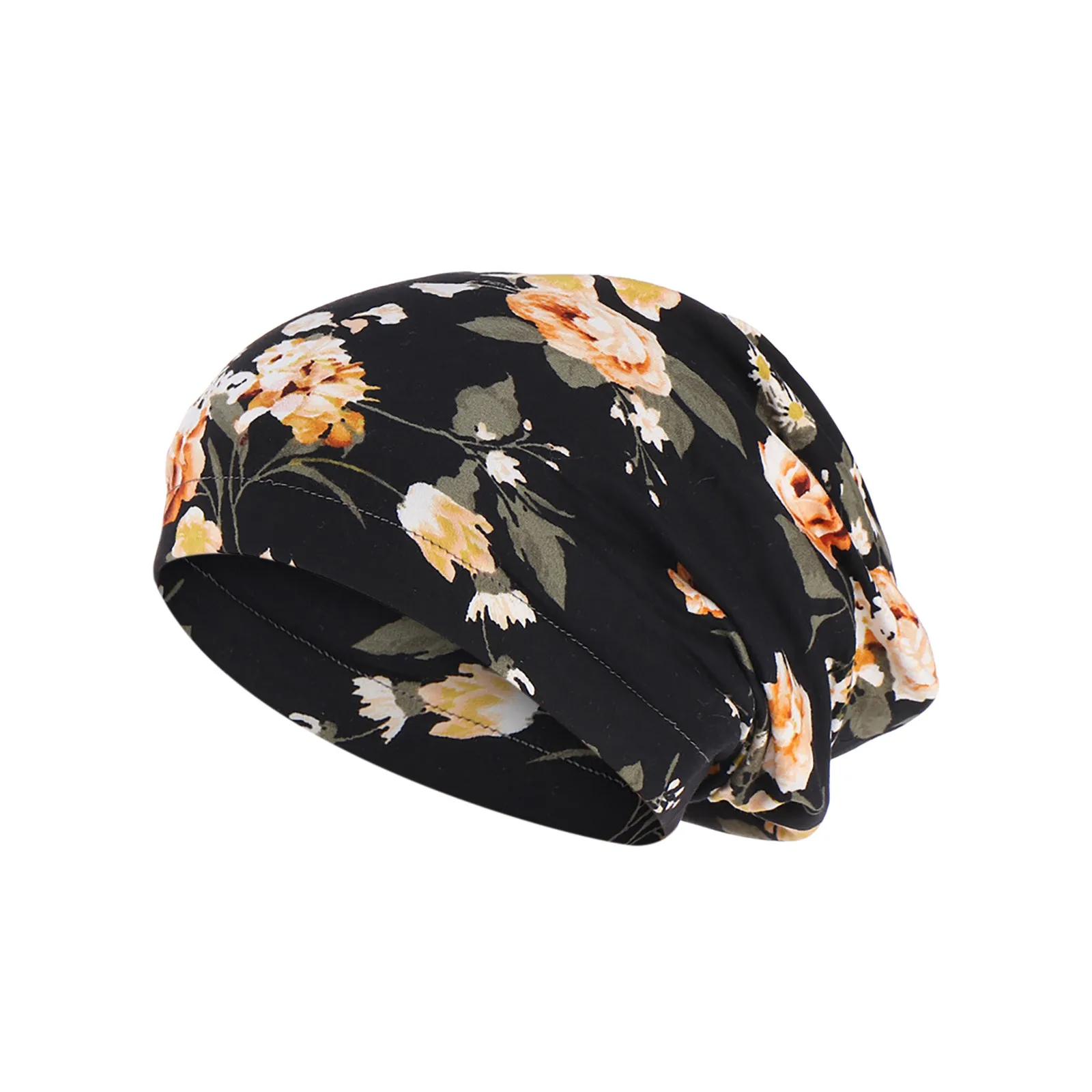 2021 Women Beanies Print India Hat Muslim Ruffle Cancer Chemo Beanie Wrap Cap Winter Autumn Женские Зимние Шапки |