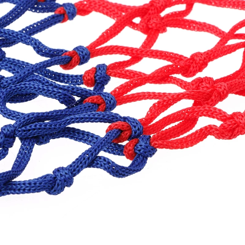 

Universal 5mm Red White Blue Basketball Net Nylon Hoop Goal Rim Mesh Whosale&Dropship