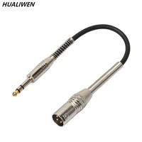jack 3 5mm 18 inch to xlr male to male cable xlr 3 pin to aux cord for smartphones laptops powered speaker mixing console