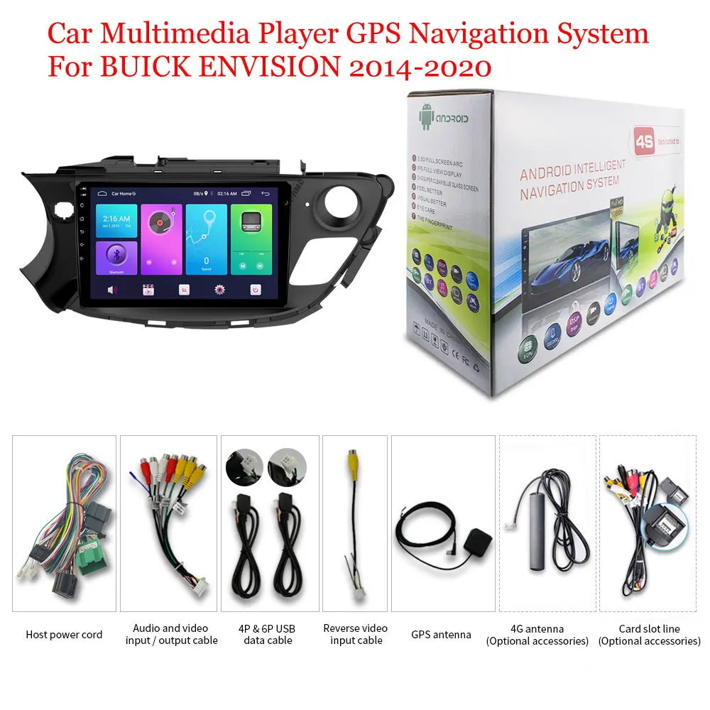 

For BUICK ENVISION 2014-2020 Accessories Car Android Multimedia Player Radio 9inch IPS Screen DSP Stereo GPS Navigation System