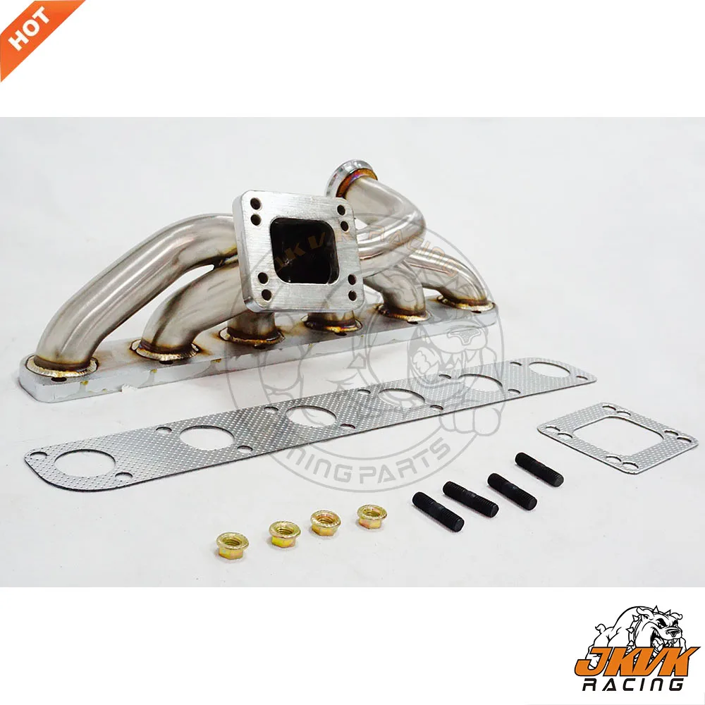 

JKVK RACING SS321 3.0mm thick T3/T4 E30 E30ix E28 E34 E10 chassis M20 turbo manifold