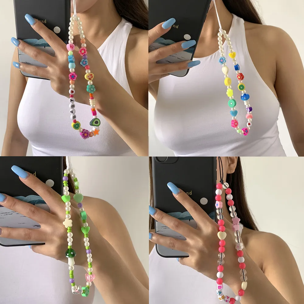 DIEZI этнические разноцветные мягкие глиняные жемчужные бусины на цепочке для