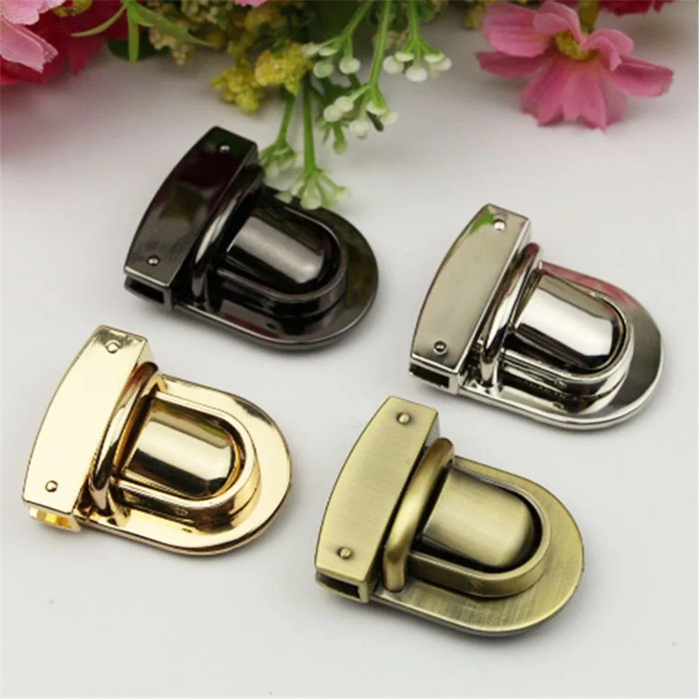 1 шт. винтажная металлическая застежка закручивающийся замок круглой формы для