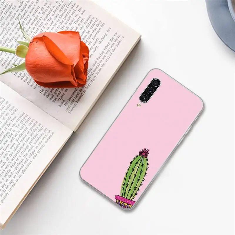 

cactus cartoon plant pattern Phone Cases For Samsung A S M Note 9 10 20 fe 21 71 30 ultra plus 5g 11 31 51 s