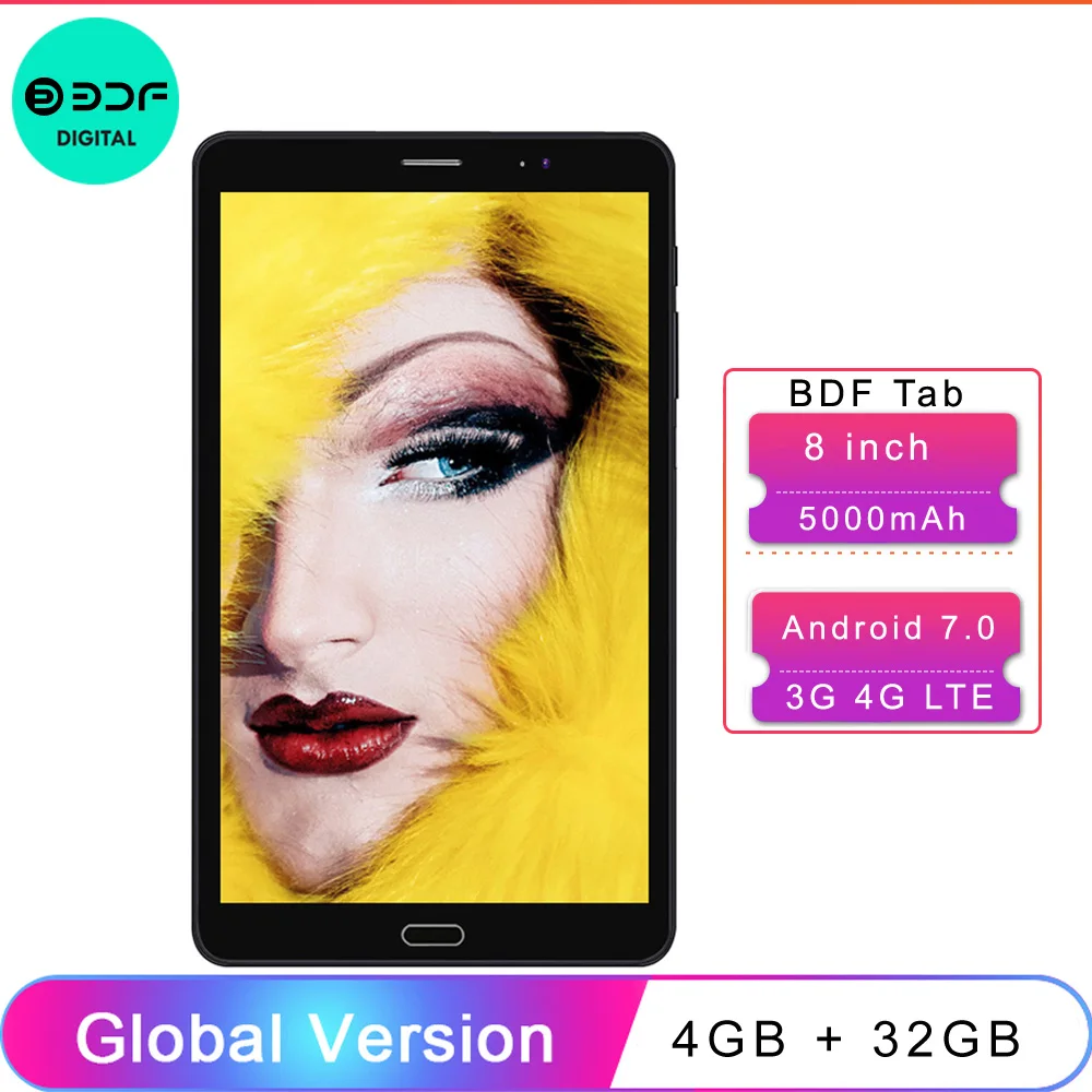 Новые 8 дюймов Android 7 0 4 Гб оперативной памяти 32 встроенной 3G аппарат не привязан к