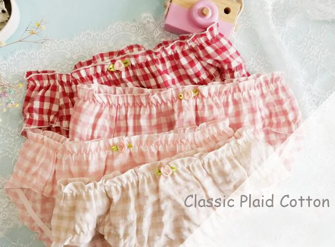 Новинка 2020 г. Бесплатная доставка милое симпатичное клетчатое хлопковое нижнее