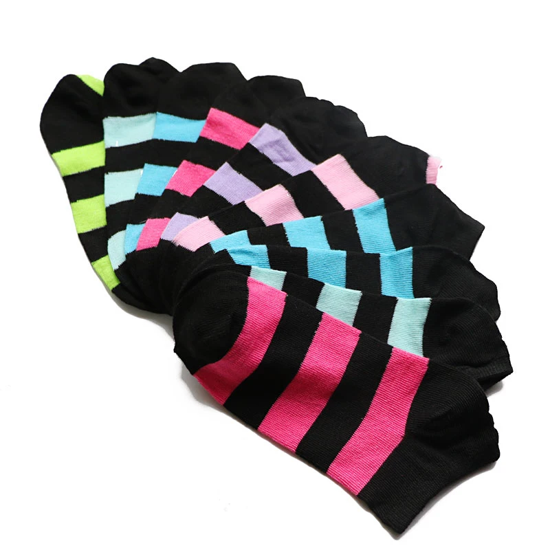 10Pair Women Socks Set Dots Printed/Stripe/Solid Autumn Winter Long Socks Cotton Casual Comfortable Socks Meias Calcetines Mujer