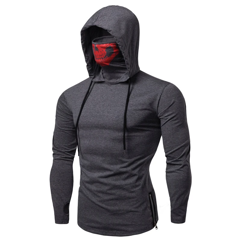 Новинка, Sudaderas Para Hombre, для фитнеса, с капюшоном, для мужчин, костюм ниндзя, маска для вызова, большой размер, с капюшоном, для мужчин, Moletom Masculino Com Capuz