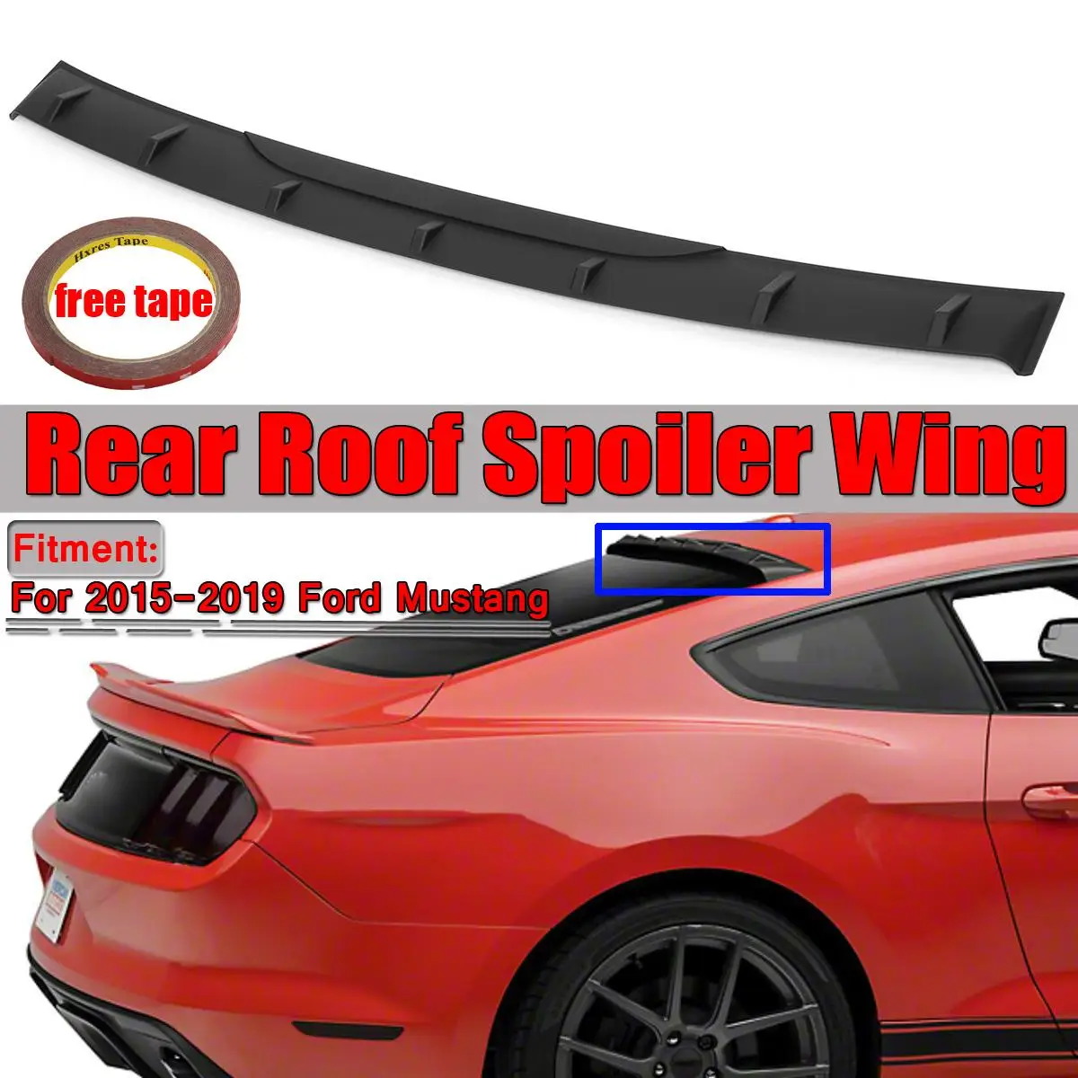 Задний спойлер на крыло крышу для Ford Mustang 2015 2016 2017 2018 2019 MP Style|Спойлеры и крылья| |