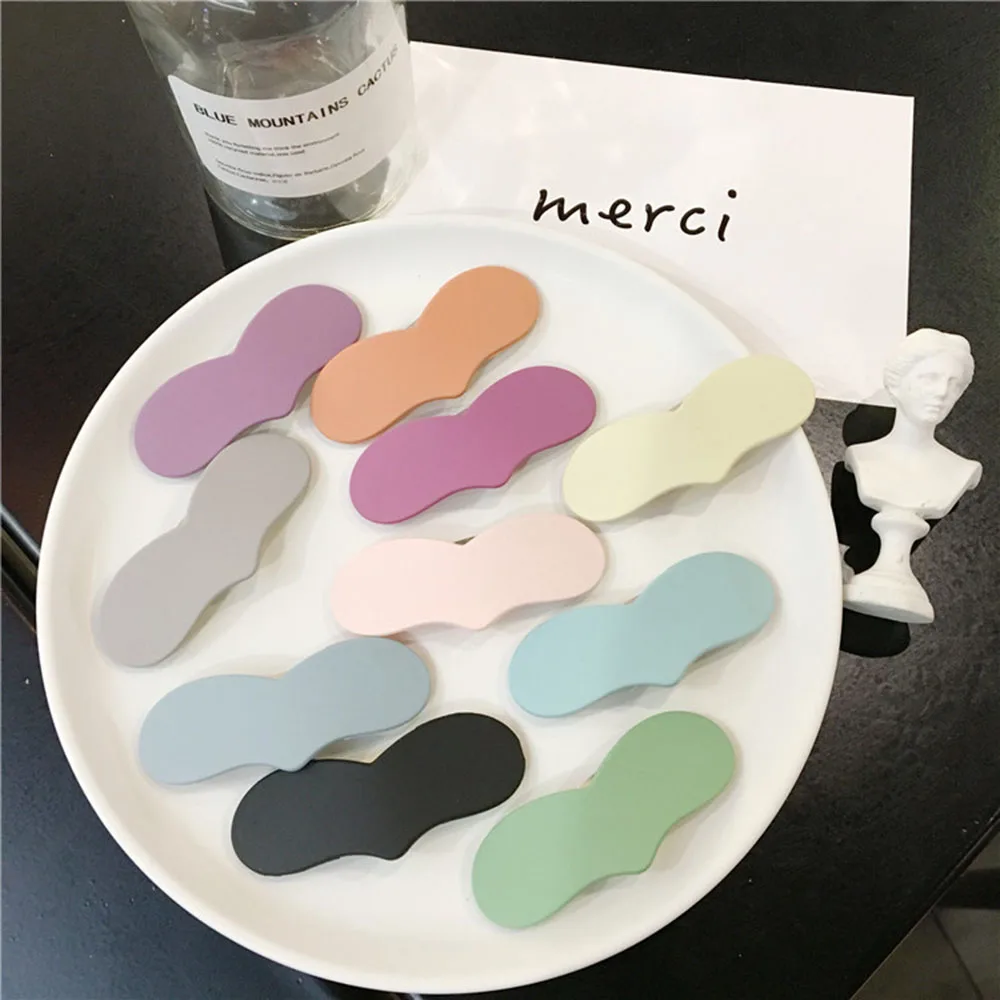 

Hairpins Barrettes Candy Colors hairpins Geometric Girls Hairgrips Fashion Duckbill Hair BB Clip Women Jewelry Accessoriess