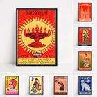 Свечи спичечные коробки печать индийская стена искусство винтажное искусство спичечные коробки настенный постер печать для гостиной домашний декор