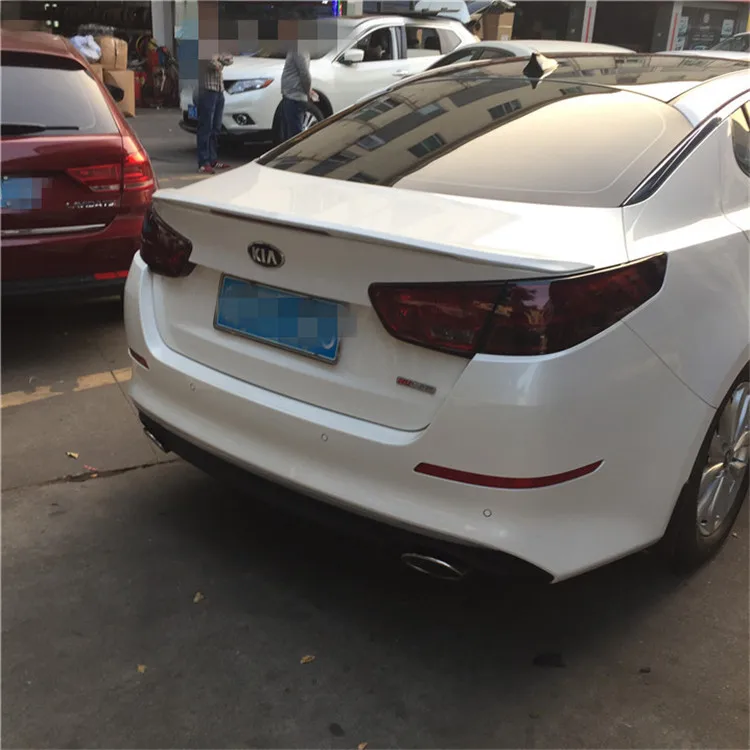 Для KIA спойлер Optima 2014-2015 K5 с светильник высокое качество ABS материал заднее крыло