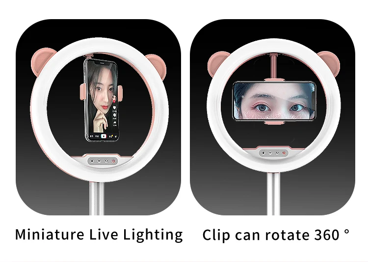 

10 Inch Ring Light Photographic Light Ring Adjustable Foldable Round Frame Stand For Canon Camera Phone Video Photo Studio Lamp
